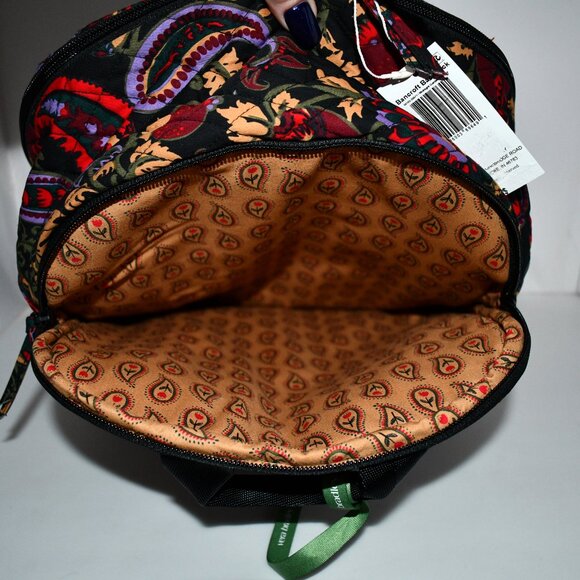 Vera Bradley Bancroft Backpack in Midnight Garden Paisley #50103-20571 NWT main image 4